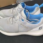 FootJoy  Flex Wo  size 9M Gray and Blue Athletic ShoesExcellent Clean condition Photo 0