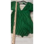 Pretty Little Thing Green Women's 2 Pleated Shorts Romper Beach Summer Feminine Photo 8