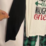 PatPat Christmas Graphic Pajama Set Green Black Plaid Women Lg Naughty Festive Photo 4