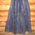 Mac Duggal  20283 Womens Blue Embellished Plunge Neck Puff Sleeve A Line Gown Photo 10