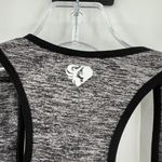 women's best  Gray Racerback Cutout Scoop Neck Unpadded Sports Bra Size Medium Photo 2