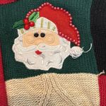 Tiara International Women's Santa Full Zip Cardigan Sweater Medium Red Photo 5