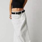 Free People Come As You Are Denim Maxi Skirt Photo 2