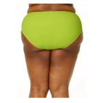 Time and True Women's Plus Sz 3X lime green Crinkle Bikini Bottoms Bead Accents Photo 1