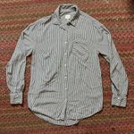 A New Day GREY STRIPED BUTTON UP LONG SLEEVE Photo 0