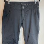 prAna  Pants Size 6 Halle Straight Leg Cargo Coal Black Convertible Women Photo 1