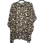 Maurice's Brown & Black Leopard Print Open Front Kimono Photo 1