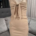 🌸AMTIOUS weekend beige mini dress ✨ Tan Photo 3