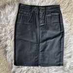Marc by Marc Jacobs Marc by Marc Jacob’s Black Coated Denim Pencil Skirt Photo 0