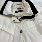 Vintage Nils Skiwear Womens Size 12 Cream‎ Puffer Jacket Down Filled Winter Coat Black Photo 2