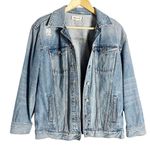 Madewell The Oversized Denim Jean Jacket in Junction Wash: Distressed Edition S Photo 2