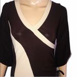 MKM Designs  brown & beige 3/4 sleeve dress Photo 1