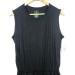 Tommy John Second Skin Cinched Dress Black Sleeveless Tank Women's Small S NWT Photo 3