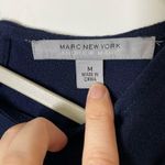 Andrew Marc  New York Navy Lace Cap Sleeve Blouse Size Medium Photo 1