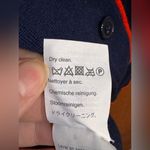 J.Crew  Tipped Merino Wool Cardigan in Navy Cerise Buttoned Size M Photo 2