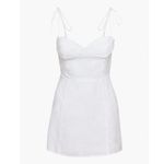 Aritzia NWT  Wilfred white fable linen dress mini bustier sweetheart ruffle 0 Photo 0