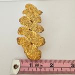 Dolce Vita Gold Gilt Hair Barrette Gold tone textured metal Photo 6