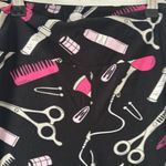 Lula Roe Hair Dresser leggings with scissors, combs flat irons print Photo 2