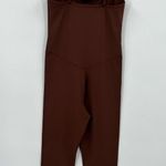 Girlfriend Collective  Jumpsuit Romper Spaghetti Strap Unitard Chocolate Brown XL Photo 9