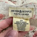 Denim & Supply Ralph Lauren Henley Sheer Lace Delicate Floral Top Cottagecore SP Pink Size undefined Photo 9