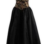 Gunne Sax Vintage 1980s Black and Copper Metallic Floral SM/MED Photo 0