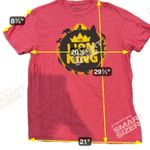 Disney  The Lion‎ King Graphic T-Shirt Short Sleeve Top Red Heather Size L Photo 3