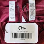 Zyia Active Red Claret Ribbed Crew T Top XS NWT Photo 3