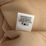 Kirious  Womens Sweater Pleated Sleeve Mock Neck Ribbed Knit Boxy Beige Size XS Photo 4