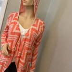 Maurice's BWT PINK AND WHITE‎ HOODED SHAW SWEATER Photo 3