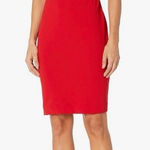Calvin Klein  Red Off-Shoulder Dress – Size 6P Photo 0