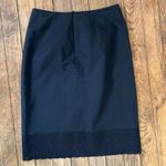 Akris Punto Women’s  black cotton cutout hem pencil midi skirt size 4 Photo 5
