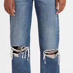 Levi's  Womens 26 NWOT Low Pro Straight Denim Jeans Loose Distressed Fit Baggy Photo 2