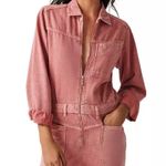 Ba&sh Dova Jumpsuit in Rose Nude Denim Sz XS Photo 3