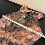 Candelite formal maxi dress, floral peonies, blush pink, gold polka dots S, NWT Tan Photo 6