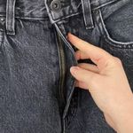 SLVRLAKE Beatnik slim straight distressed rigid denim jeans washed black size 25 Photo 6