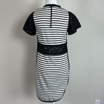 Sea‎ New York Brenton Striped Lace Cut Out Dress in Black & Ivory Stripes Size 0 Photo 2