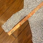 Market & Spruce  Black and White Dot button down blouse shirt top large NWT Photo 4