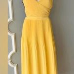 Ali & Jay 
For The Gram Chiffon Midi Dress In Sunshine Elegant Yellow Midi Dress Photo 4