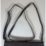 Estalon Dark Brown Distressed Leather Crossbody Bag Purse Photo 3