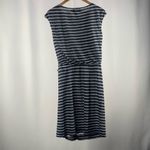Sara Campbell 100% Linen Sleeveless Striped Dress in Blue Size Small‎ Photo 2