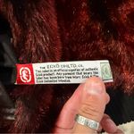 Vintage Y2K Ecko Unlimited Reversible Leather Bomber Jacket Red Fur Womens Large Black Photo 7