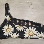 Agua Bendita ππ Roma Moss Bikini Top ~ Black Floral Print XL NWT Photo 12