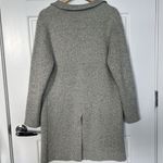 Monteau  Los Angeles Long Open Knit Cardigan Sweater Gray / Black Size Medium Photo 4