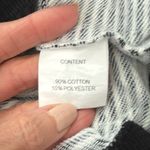 ELL And EMM Black & White Breton Stripes Parisienne High Neck Sweatshirt Photo 4