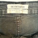 One Teaspoon  Harlets Black High Rise Long Rise Fitted Twisted Cuff Hem Size 30 Photo 4