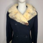 Vtg Rothchild's Selma Alabama Black Wool Princess Coat Mink Fur Shawl Collar Size undefined Photo 1