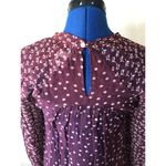 Isabel Marant  Maroon Shoulder Slits Crew Neck Blouse Photo 4