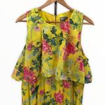 ASOS Pleated Skirt Yellow Floral Maxi Dress Photo 3