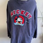 Vintage‎ Disneyland Resort Mickey Mouse Sweatshirt Crewneck Pullover Blue XL Photo 0