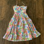 Vintage Floral Sundress Green Size 10 Photo 6